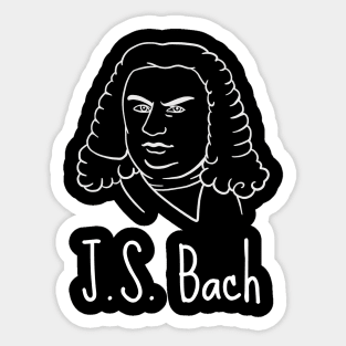 Johann Sebastian Bach - German Classical Music Composer Sticker